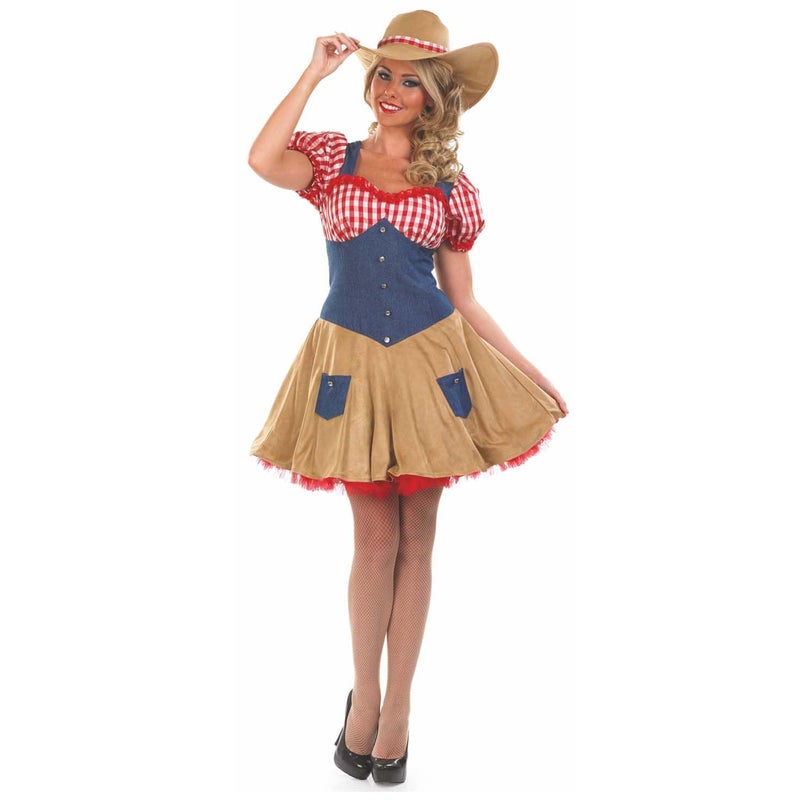 fun shack Cowgirl Costume for Women, Western Outfit, Cowgirl Attire, Country Style Costume, Small - Image 2